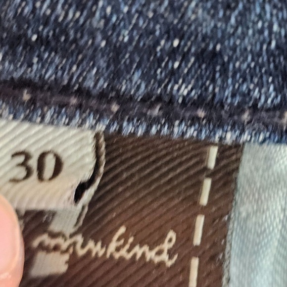 7 For All Mankind Womens Size 30 32x33 High Waist Bootcut Jeans Dark Blue Denim - Picture 9 of 13